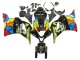 2009-2012 Honda CBR600RR Motorcycle Fairings - Black Multicolor MoviStar Canada