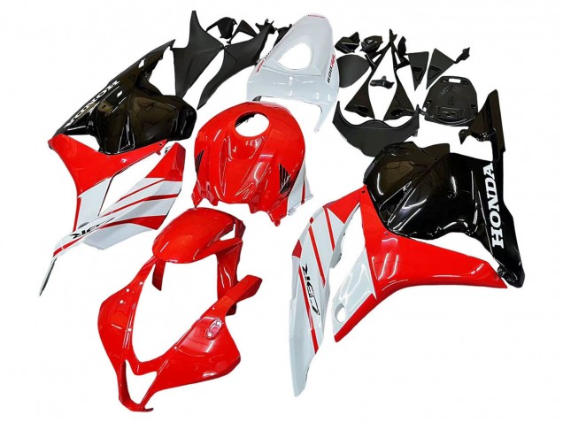 2009-2012 Honda CBR600RR Motorcycle Fairing - White Red Glossy Black Canada