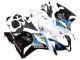2009-2012 Honda CBR600RR Motorcycle Fairings Kit - White Blue Glossy Black Canada