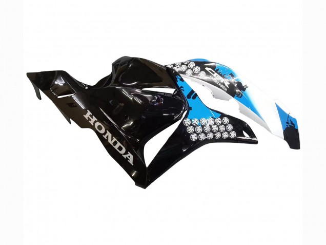 2009-2012 Honda CBR600RR Motorcycle Fairings Kit - White Blue Glossy Black Canada