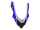 2004-2005 Kawasaki ZX10R Motorcycle Fairings - Glossy Blue White Fiat Motul Canada