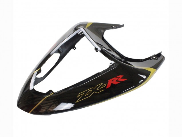 2006-2007 Kawasaki ZX10R Motorcycle Fairings - Black Red Gold BACARDI Canada