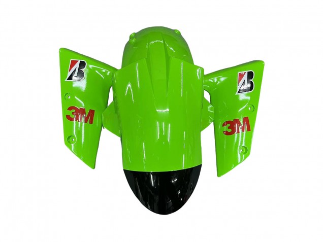 2006-2007 Kawasaki ZX10R Motorcycle Fairings - Green Black Elf Touch4 3M Canada