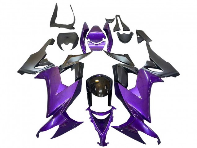 2008-2010 Kawasaki ZX10R Motorcycle Fairings - Purple Black Canada