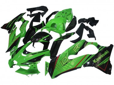 2021-2025 Kawasaki ZX10R Motorcycle Fairings - Green Glossy Black Canada