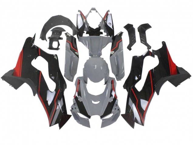 2021-2025 Kawasaki ZX10R Motorcycle Fairings - Grey Black Red Canada