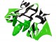 2000-2002 Kawasaki ZX6R Motorcycle Fairings - Green White Black Canada