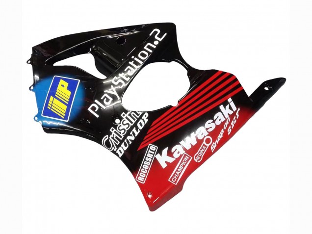 2000-2002 Kawasaki ZX6R Motorcycle Fairings - Glossy Black Red Blue Red PlayStation 2 Canada