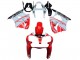 2000-2002 Kawasaki ZX6R Motorcycle Fairings - White Red Black Canada