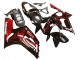 2003-2004 Kawasaki ZX6R Motorcycle Fairings - Glossy Black Red Flame Canada