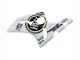 2003-2004 Kawasaki ZX6R Motorcycle Fairings - White Black Motul Lucky Strike Canada