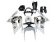 2003-2004 Kawasaki ZX6R Motorcycle Fairings - White Black Motul Lucky Strike Canada