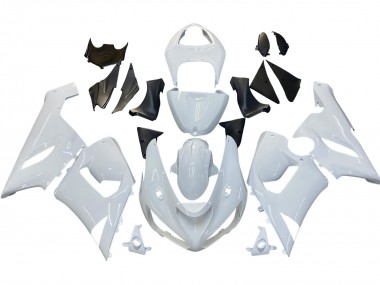 2005-2006 Kawasaki ZX6R Motorcycle Fairings - White Canada