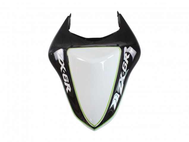 2007-2008 Kawasaki ZX6R Motorcycle Fairings - Black White Ninja Canada