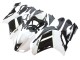 2007-2008 Kawasaki ZX6R Motorcycle Fairings - Black White Ninja Canada
