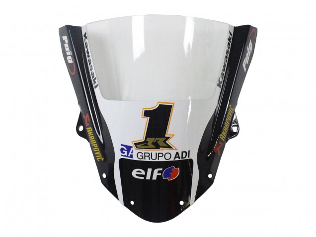 2009-2012 Kawasaki ZX6R Motorcycle Fairings - Green Glossy Black Yellow White Red Elf Monster Canada