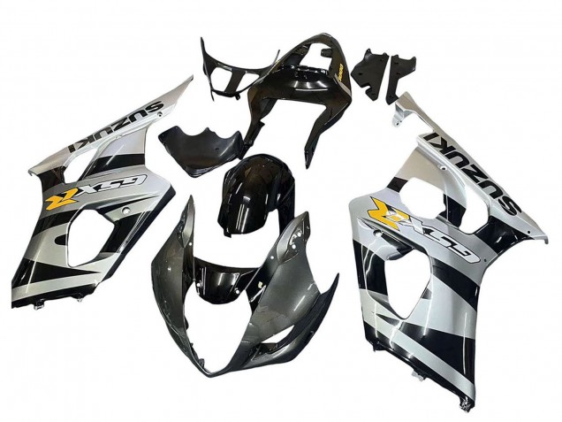 2003-2004 Suzuki GSXR 1000 Motorcycle Fairings - Glossy Black Silver Grey Yellow Canada