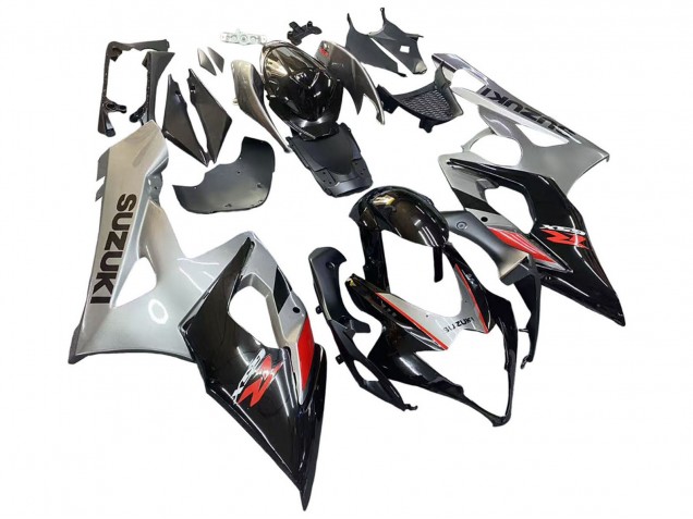 2005-2006 Suzuki GSXR 1000 Motorcycle Fairing - Black Grey Red Canada