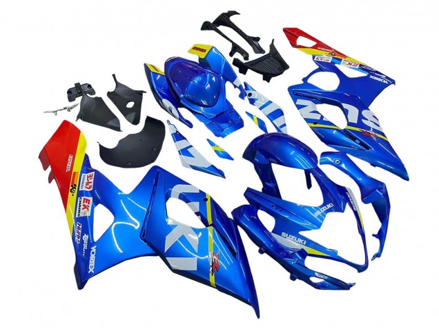 2005-2006 Suzuki GSXR 1000 Motorcycle Fairings - Blue Yellow Red White Canada