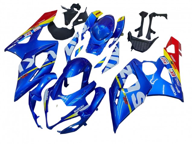 2005-2006 Suzuki GSXR 1000 Motorcycle Fairings - Blue Yellow Red White Canada