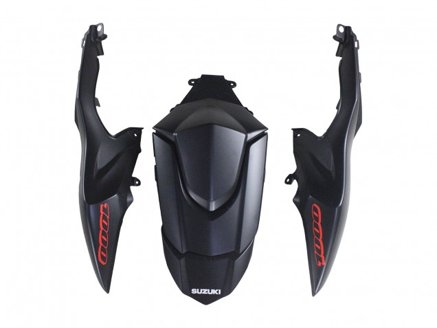 2007-2008 Suzuki GSXR 1000 Motorcycle Fairings - Matte Black Red Decal Canada