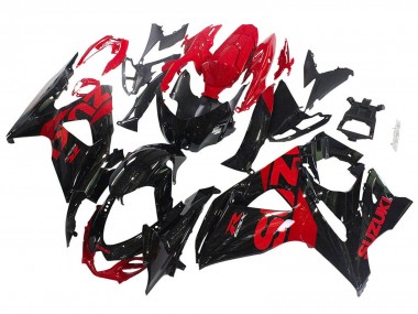 2009-2016 Suzuki GSXR 1000 Motorcycle Fairing Kits - Glossy Black Red Canada