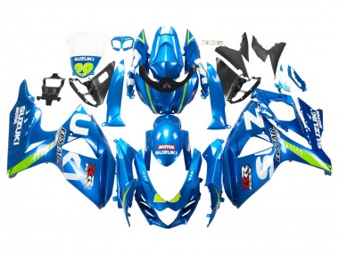 2009-2016 Suzuki GSXR 1000 Motorcycle Fairings - Light Blue Green Motul 29 Ecstar Canada