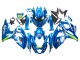 2009-2016 Suzuki GSXR 1000 Motorcycle Fairings - Light Blue Green Motul 29 Ecstar Canada