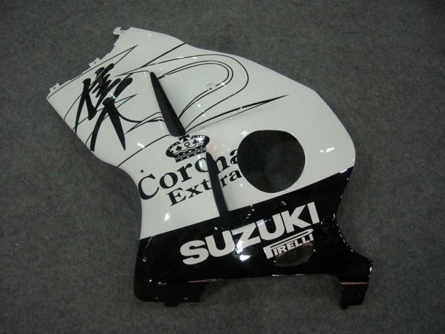 1996-2007 Suzuki GSXR 1300 Hayabusa Motorcycle Fairings - White Black Corona Canada