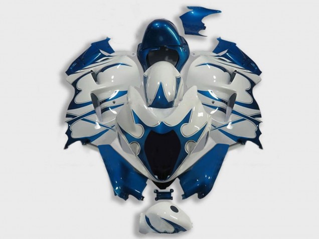 1996-2007 Suzuki GSXR 1300 Hayabusa Motorcycle Fairings - White Dark Blue Canada