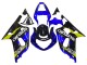 2001-2003 Suzuki GSXR 600 / GSXR 750 Motorcycle Fairings - Blue Yellow Glossy Black Canada