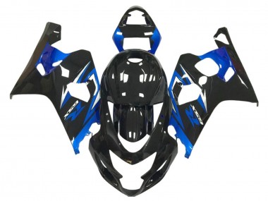 2004-2005 Suzuki GSXR 600 / GSXR 750 Motorcycle Fairings - Glossy Black Blue Canada