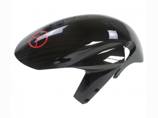 2004-2005 Suzuki GSXR 600 / GSXR 750 Motorcycle Fairings - Glossy Black Red Jordan Michelin Canada