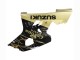 2004-2005 Suzuki GSXR 600 / GSXR 750 Motorcycle Fairings - Glossy Black Gold Corona Canada