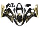 2004-2005 Suzuki GSXR 600 / GSXR 750 Motorcycle Fairings - Glossy Black Gold Corona Canada