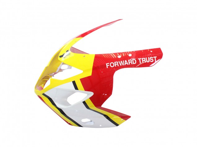 2004-2005 Suzuki GSXR 600 / GSXR 750 Motorcycle Fairings - White Red Yellow Michelin Texaon Heron 7 Canada