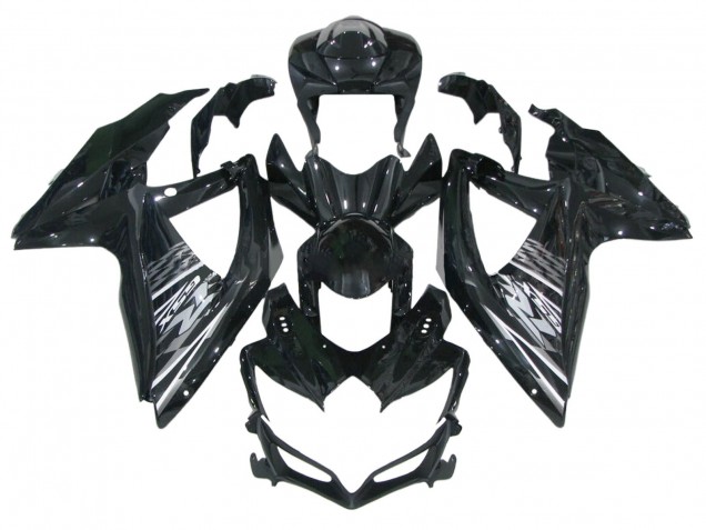 2006-2007 Suzuki GSXR 600 / GSXR 750 Motorcycle Fairings - Glossy Black Grey White Canada
