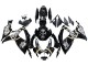 2006-2007 Suzuki GSXR 600 / GSXR 750 Motorcycle Fairings - Glossy Black White Motul Lucky Strike Canada
