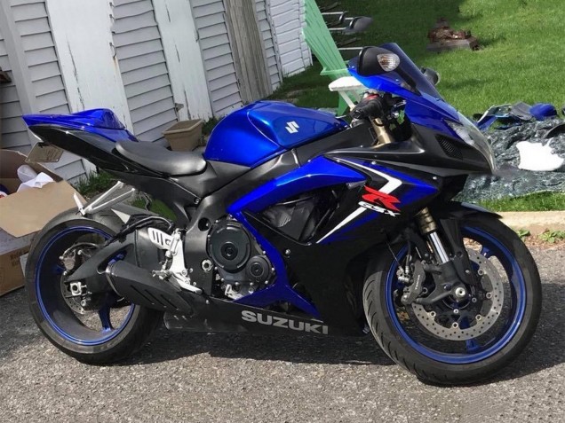 2006-2007 Suzuki GSXR 600 / GSXR 750 Motorcycle Fairings - Blue Black Red Canada