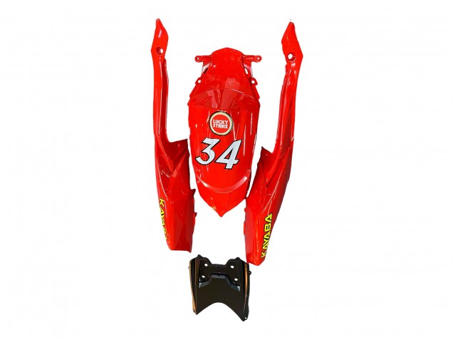 2008-2010 Suzuki GSXR 600 / GSXR 750 Motorcycle Fairings - White Red Motul Lucky Strike Canada