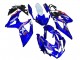 2008-2010 Suzuki GSXR 600 / GSXR 750 Motorcycle Fairings - White Blue Pink Ecstar Motul Canada
