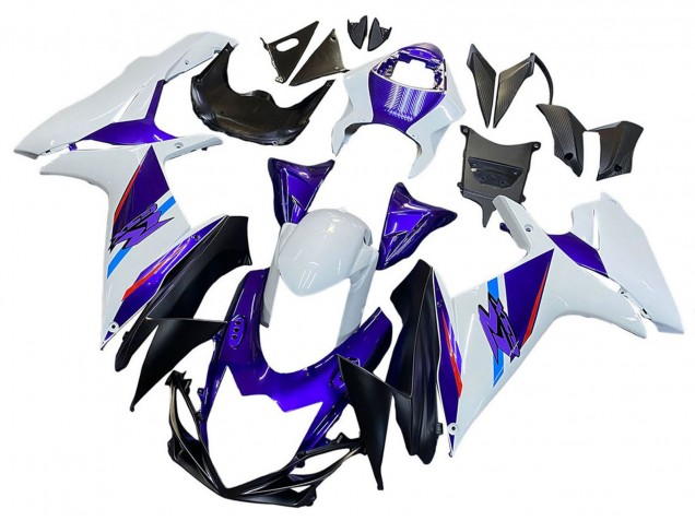2011-2024 Suzuki GSXR 600 / GSXR 750 Motorcycle Fairings - Blue Purple White Canada