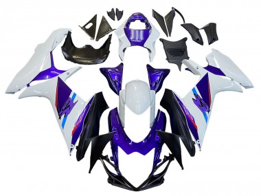 2011-2024 Suzuki GSXR 600 / GSXR 750 Motorcycle Fairings - Blue Purple White Canada