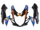 2011-2024 Suzuki GSXR 600 / GSXR 750 Motorcycle Fairings - Light Blue Orange Black White Shark 46 Canada