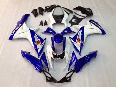 2011-2024 Suzuki GSXR 600 / GSXR 750 Motorcycle Fairings - Blue White Canada