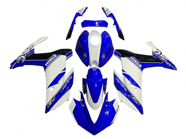 2015-2018 Yamaha YZF R3/R25 Motorcycle Fairings - White Blue Black Racing Canada