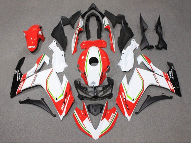 2015-2018 Yamaha YZF R3/R25 Motorcycle Fairings - White Red Green Black Motul Canada
