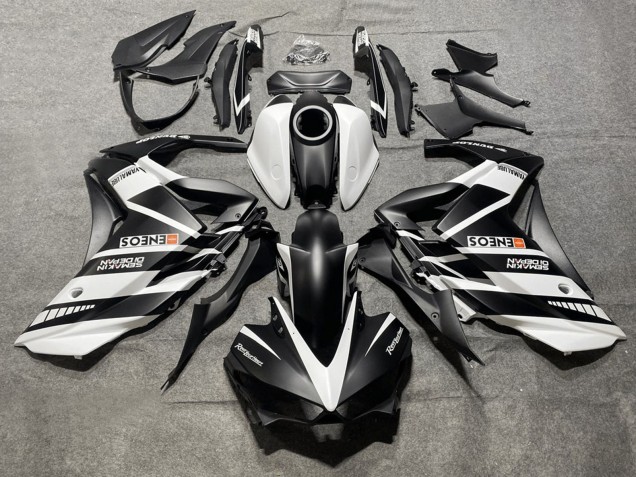 2015-2018 Yamaha YZF R3/R25 Motorcycle Fairings - White Black Yamalube ENEOS Canada