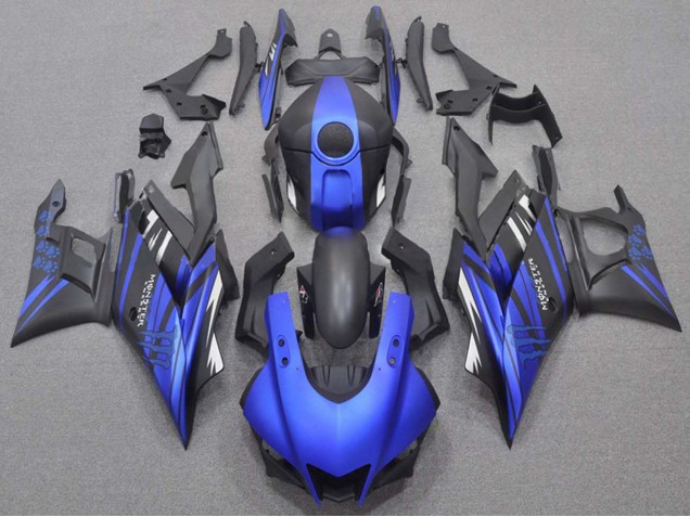 2019-2021 Yamaha YZF R3/R25 Motorcycle Fairings - Blue Matte Black Monster Canada