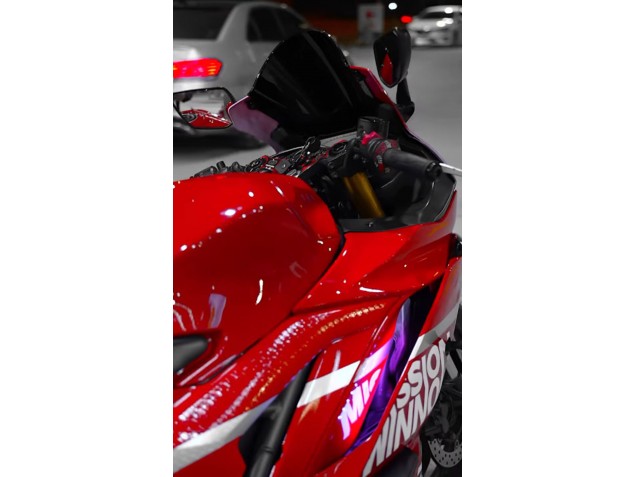2019-2021 Yamaha YZF R3/R25 Motorcycle Fairings - Dark Red White Silver Black Valsir Canada